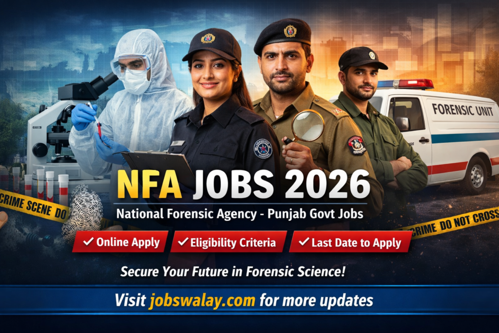 NFA Jobs 2026 – Online Apply For National Forensic Agency Recruitment