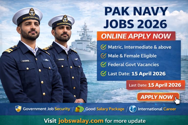 Pak Navy Jobs 2026 - Join Pakistan Navy As Commission Officer | Online Registration
